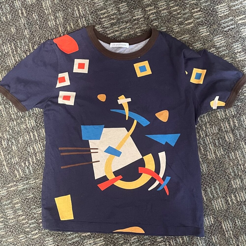 JW Anderson Bauhaus Moholy-Nagy Print Cotton T Shirt
